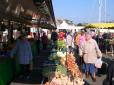  marché: oignons et choux fleurs